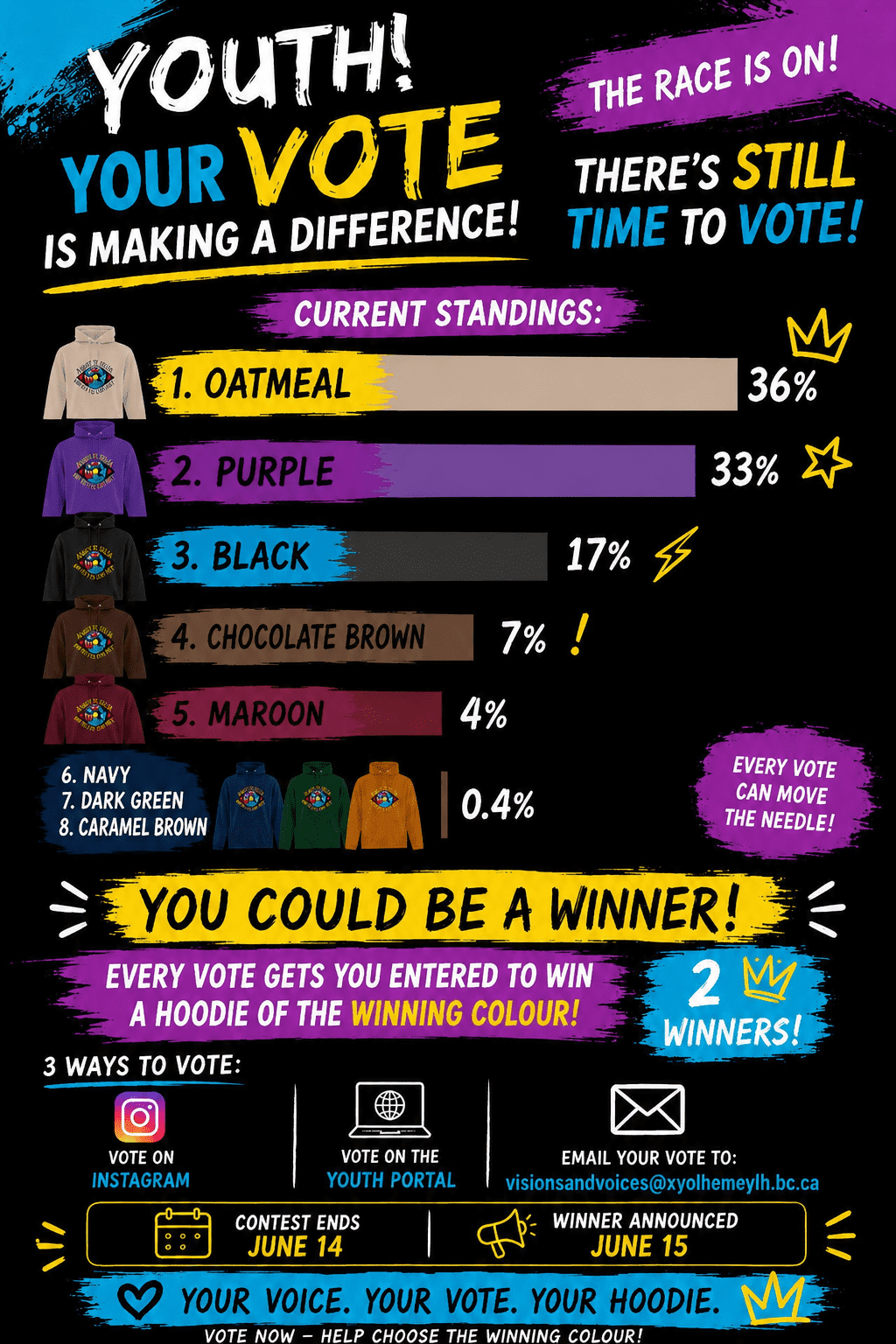 Featured image for “Dont forget to Vote! HOODIE CONTEST”
